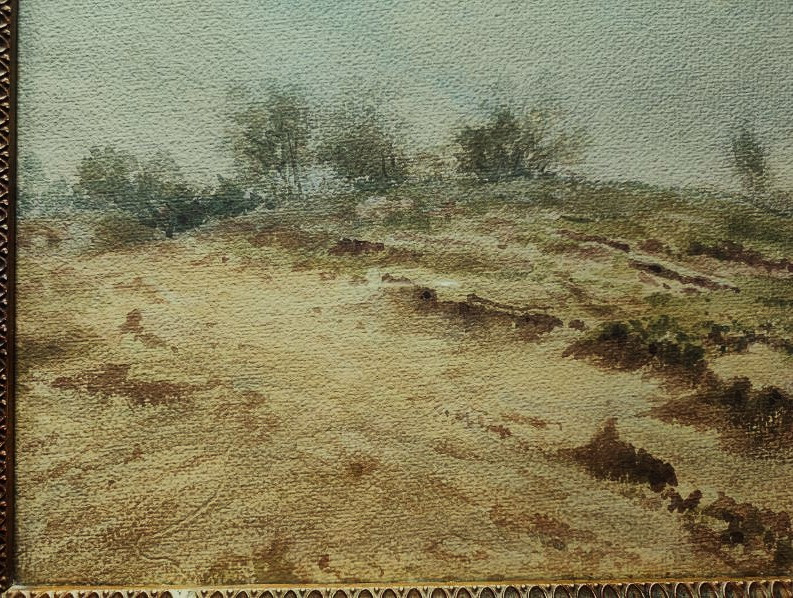 Alphonse BARIL (1816-1888) Dune en baie de Somme 1884. Peintre photographe d'Amiens Jules Verne-photo-1