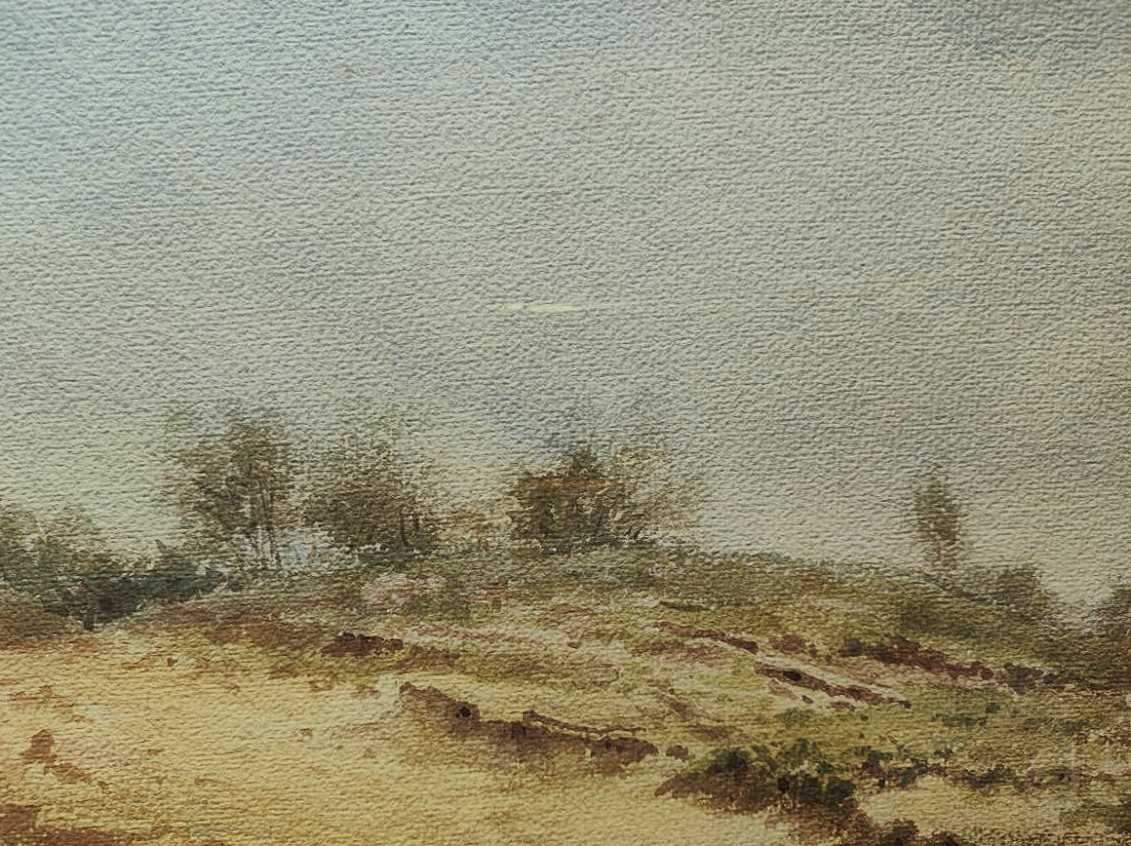 Alphonse BARIL (1816-1888) Dune en baie de Somme 1884. Peintre photographe d'Amiens Jules Verne-photo-2