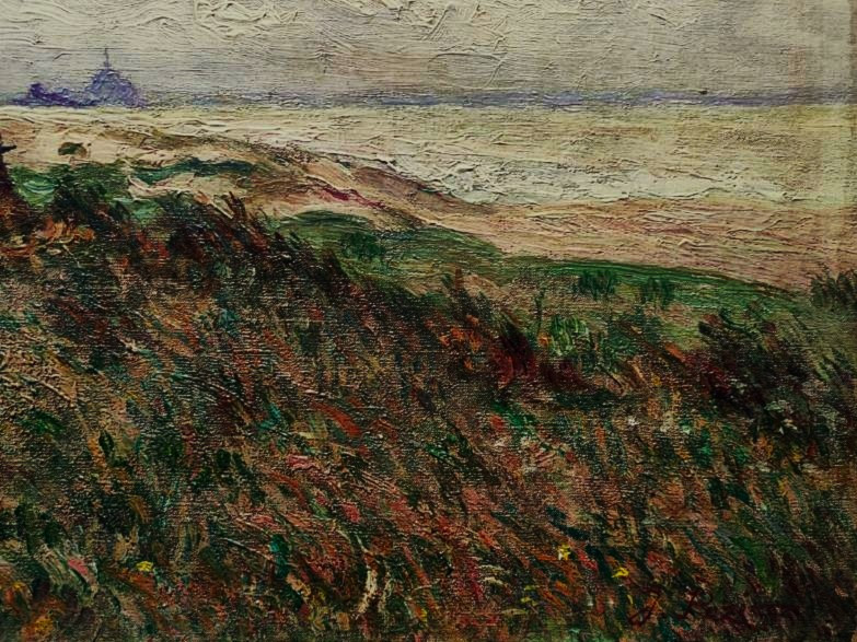 POZIER Jacinthe (1844-1915) Bord de côte Mont Saint-Michel. Ecole de Pont-Aven, Bretagne, Moret-photo-3