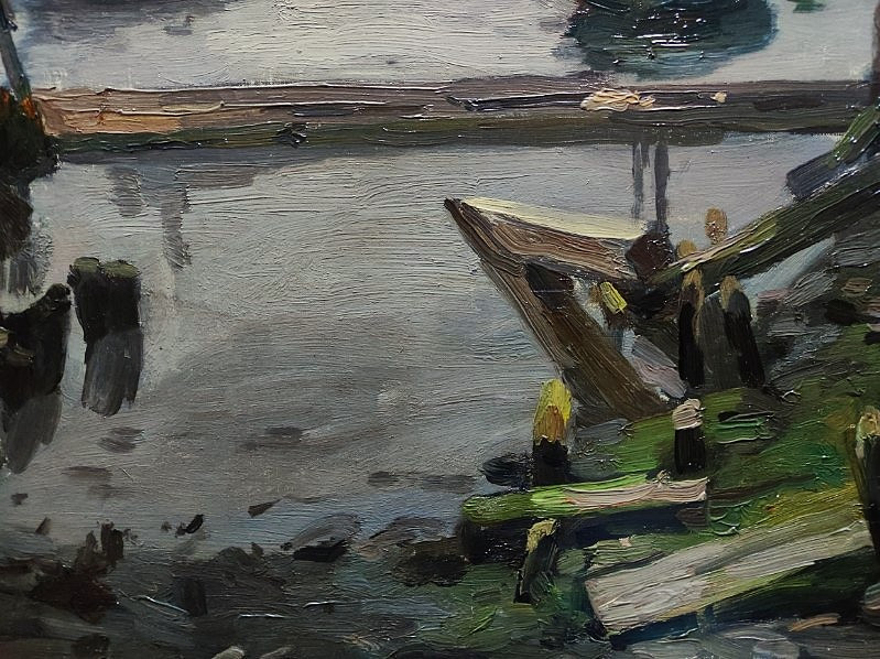 Gaston Haustrate (1878-1949) Port In Belgium 1906, Ostende.belgian Painter , Bruxelles, Claus..-photo-4