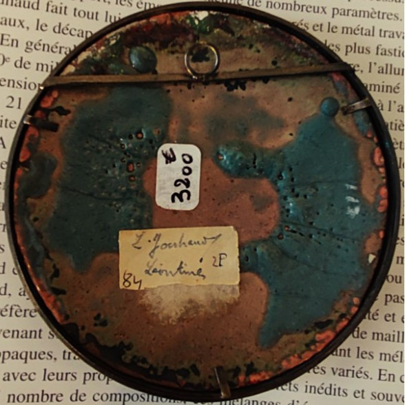 Léon Jouhaud (1874-1950) Léontine Se Coiffant ~1913, Limoges Enamel. Rouart, Bichet, Crozant-photo-6
