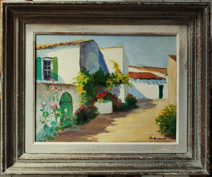 Raymond Enard ( 1902-1982) Venelle Fleurie Ile De Ré Ars. Charentaise School, Suire, La Rochelle
