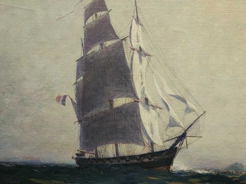 Alexandre Brun (1853-1941) Frégate, Marseille. Marine, Sailboat,bracquemond, Cabanel, Monticelli-photo-6
