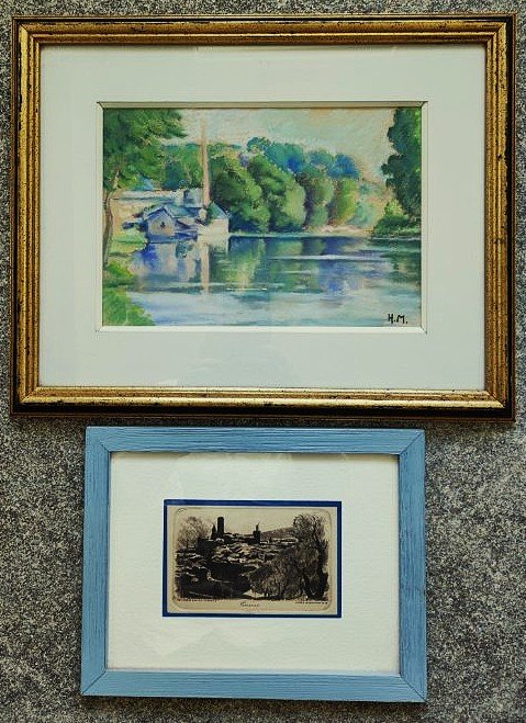 Henriette Marty (1902-1996) Bords De Vienne Limoges + Charles Jaffeux (1902-1941) Grasse.murols