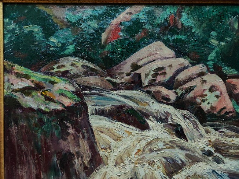 Eugène Alluaud (1866–1947) Flood On The Sedelle. School Of Crozant, Guillaumin, Limoges, Detroy-photo-3