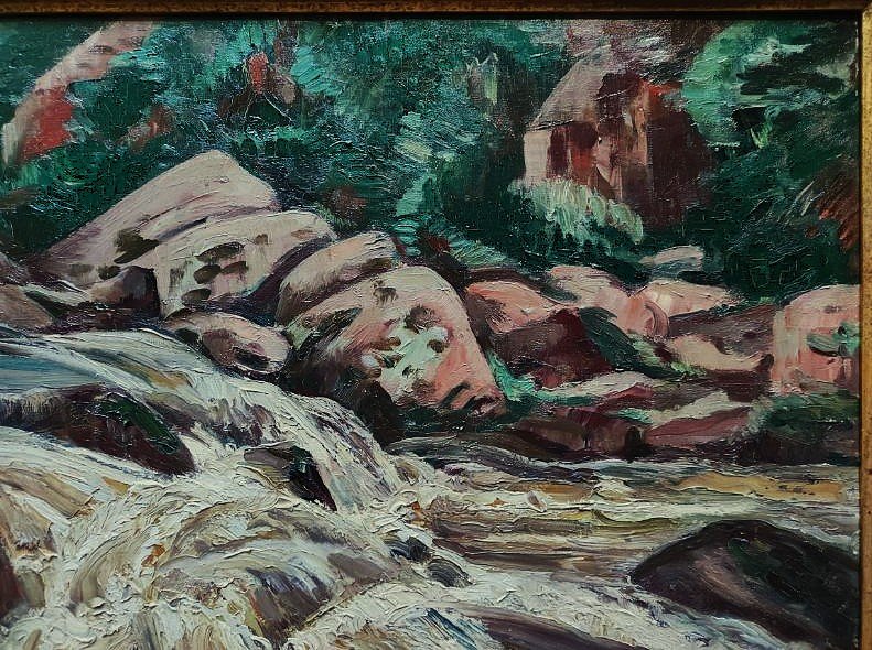 Eugène Alluaud (1866–1947) Flood On The Sedelle. School Of Crozant, Guillaumin, Limoges, Detroy-photo-4