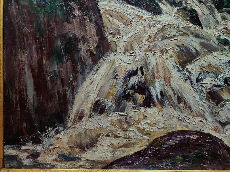 Eugène Alluaud (1866–1947) Flood On The Sedelle. School Of Crozant, Guillaumin, Limoges, Detroy-photo-2