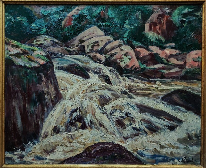 Eugène Alluaud (1866–1947) Flood On The Sedelle. School Of Crozant, Guillaumin, Limoges, Detroy