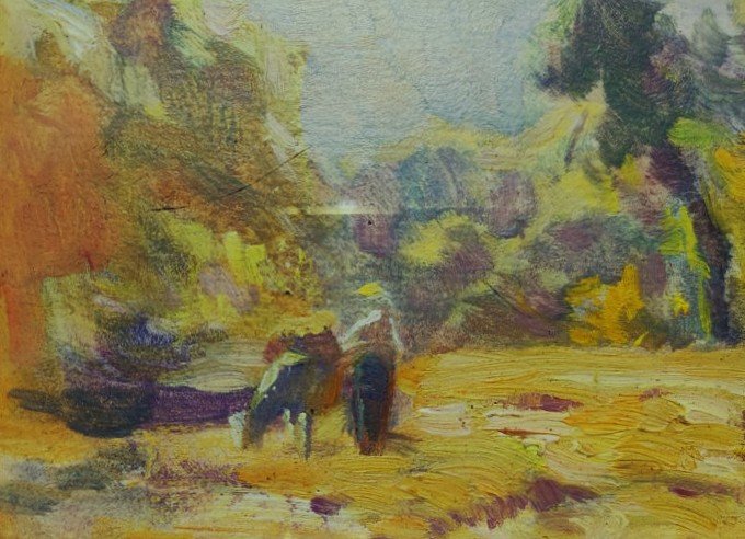 Jean Remond (1872–1913) Shepherdess, Creuse Valley. Painter From Lorraine, Nancy, Corrèze, And Brittany-photo-1