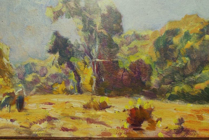 Jean Remond (1872–1913) Shepherdess, Creuse Valley. Painter From Lorraine, Nancy, Corrèze, And Brittany-photo-2