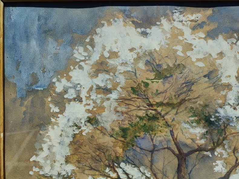 Allan Osterlind (1855-1938) Printemps sur la côte, Bretagne, Bréhat. Crozant, Suèdois, Maufra..-photo-4