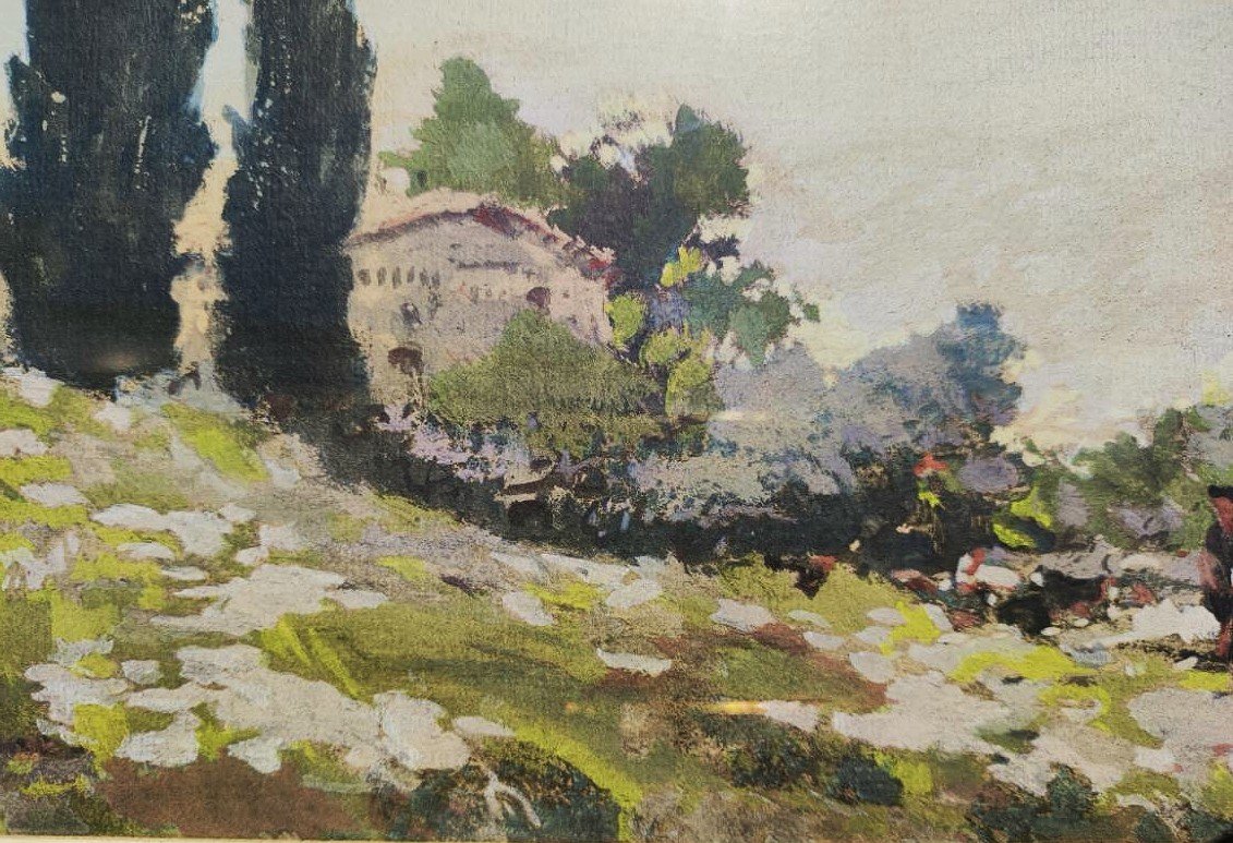 Fernand Maillaud (1863-1948) Berger à la Florentine Var. Ecole de Crozant Berry Creuse Rollinat-photo-6