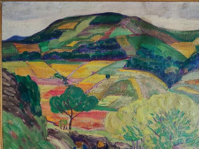 Léon Detroy (1859-1955) Automne à Collioure 1917/1920. Ecole de Crozant, Guillaumin Valtat Agay-photo-1