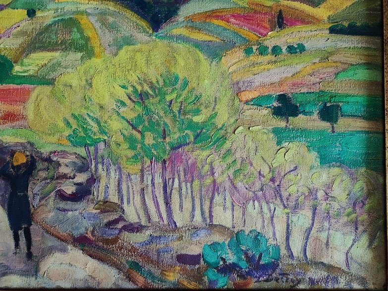 Léon Detroy (1859-1955) Automne à Collioure 1917/1920. Ecole de Crozant, Guillaumin Valtat Agay-photo-2
