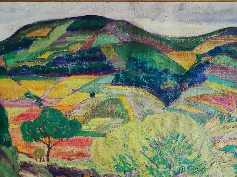 Léon Detroy (1859-1955) Automne à Collioure 1917/1920. Ecole de Crozant, Guillaumin Valtat Agay-photo-3