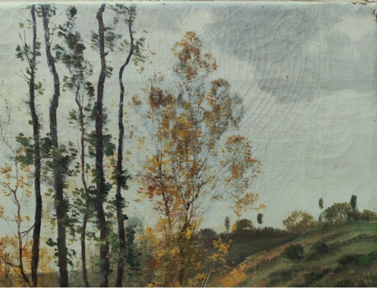 Pierre Ernest Ballue (1855-1928) Moulin du Pin sur la Creuse 1884. Ecole de Crozant, Donzel Fay-photo-1