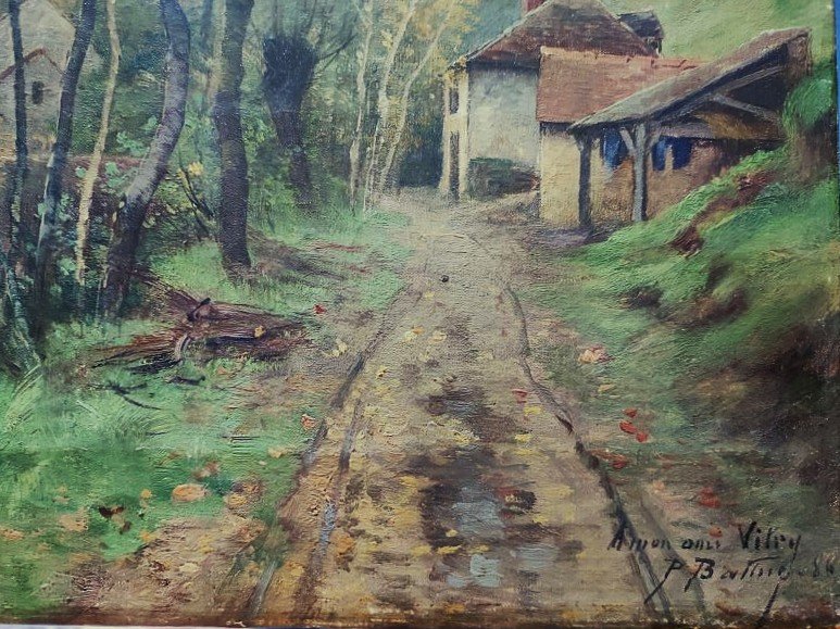 Pierre Ernest Ballue (1855-1928) Moulin du Pin sur la Creuse 1884. Ecole de Crozant, Donzel Fay-photo-2