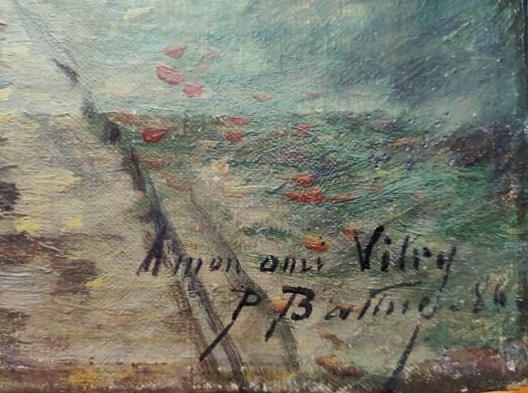 Pierre Ernest Ballue (1855-1928) Moulin du Pin sur la Creuse 1884. Ecole de Crozant, Donzel Fay-photo-7