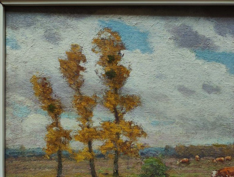 Paul Rue (1866–1954) Pastures In Brenne. School Of Crozant, Châteauroux, Maillaud, Creuse....-photo-4