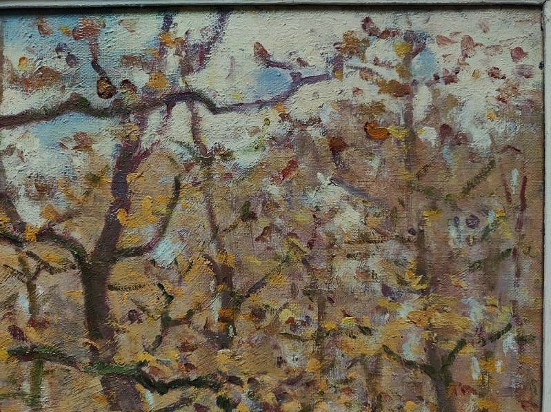 Paul Rue (1866–1954). *deer In The Underbrush*  School Of Crozant, Châteauroux, Maillaud, Creuse-photo-1