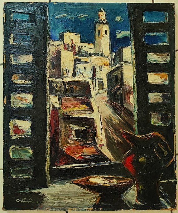 Anders Osterlind (1887-1960) Sidi Bou Saïd Tunisie 1950. Ecole de Crozant, Creuse, Orientalisme-photo-3