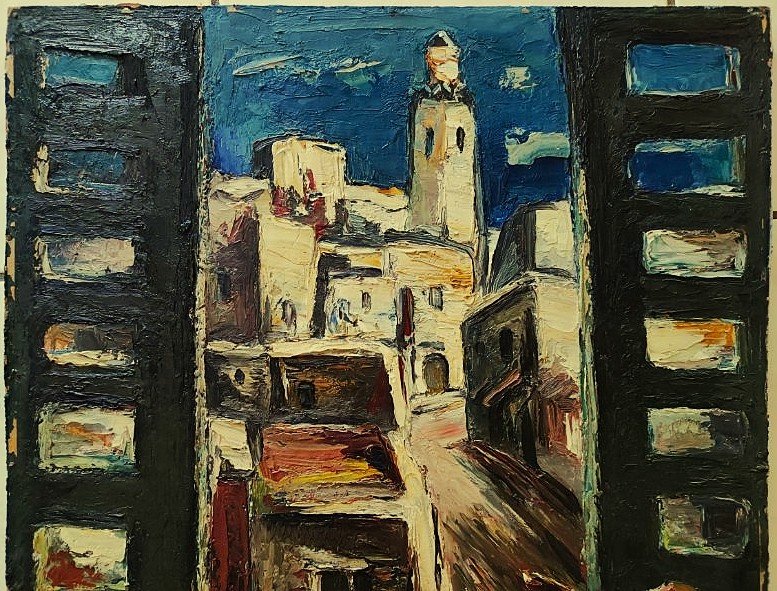 Anders Osterlind (1887-1960) Sidi Bou Saïd Tunisie 1950. Ecole de Crozant, Creuse, Orientalisme-photo-4