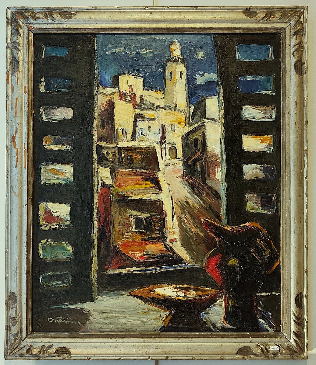 Anders Osterlind (1887–1960), Sidi Bou Saïd, Tunisia, 1950. Crozant School, Creuse, Orientalism-photo-2