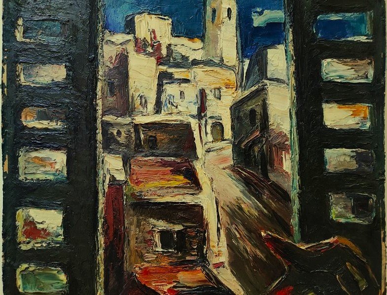 Anders Osterlind (1887-1960) Sidi Bou Saïd Tunisie 1950. Ecole de Crozant, Creuse, Orientalisme-photo-1
