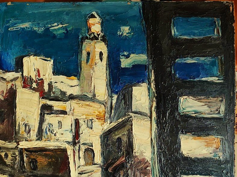 Anders Osterlind (1887-1960) Sidi Bou Saïd Tunisie 1950. Ecole de Crozant, Creuse, Orientalisme-photo-4