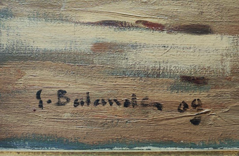 Gaston Balande (1880-1971) Echouage à Etaples 1909. Boulogne sur mer, La Rochelle Marquet Lepic-photo-6