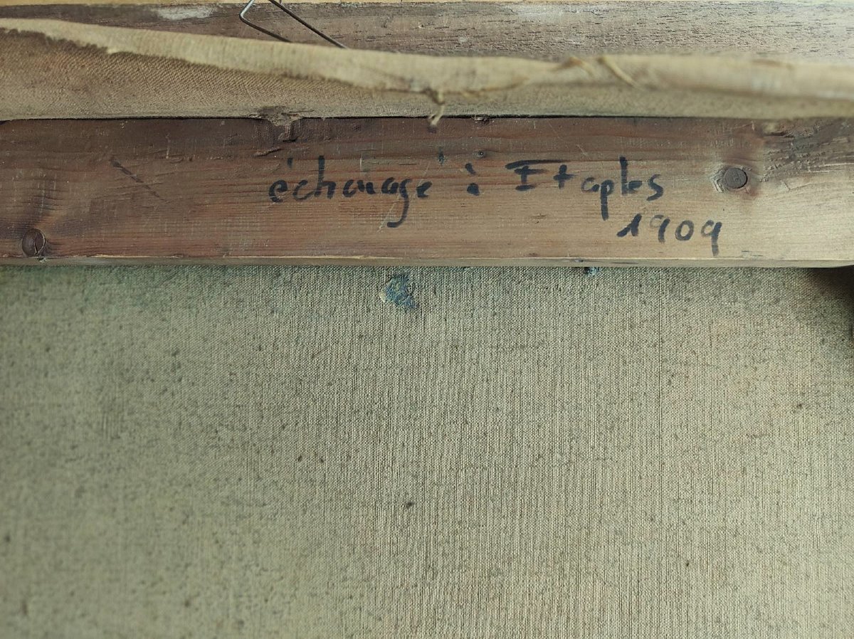 Gaston Balande (1880-1971) Echouage à Etaples 1909. Boulogne sur mer, La Rochelle Marquet Lepic-photo-7