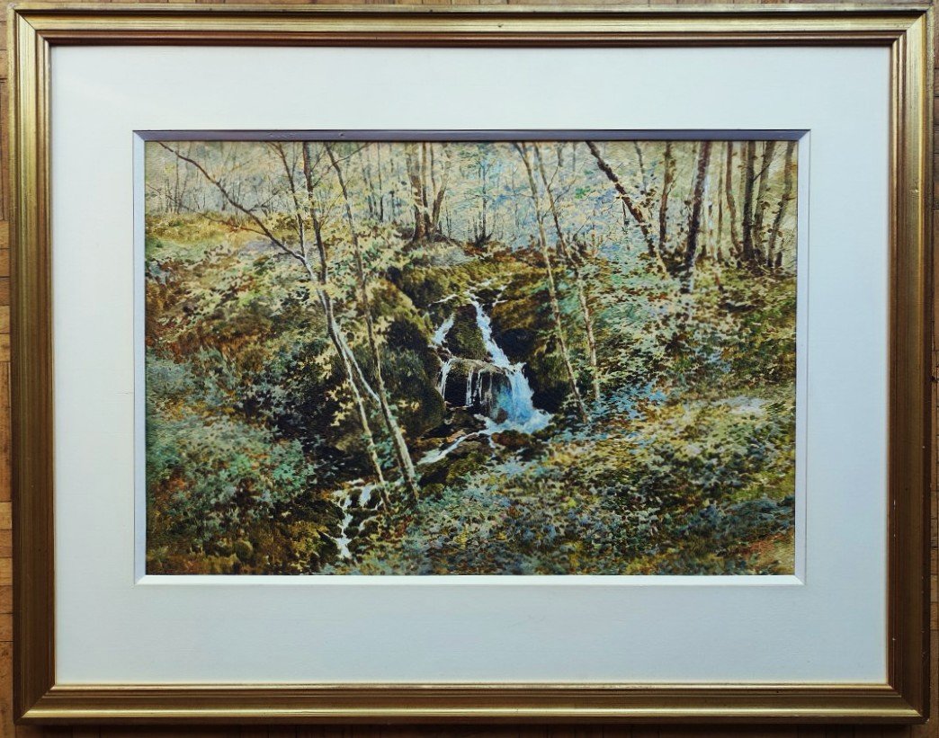 Julien Garnier (1859–?) Stream In The Woods ~1900 Creuse, Sarthe. Crozant School, Jeannot-photo-2