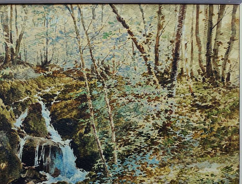 Julien Garnier (1859–?) Stream In The Woods ~1900 Creuse, Sarthe. Crozant School, Jeannot-photo-3