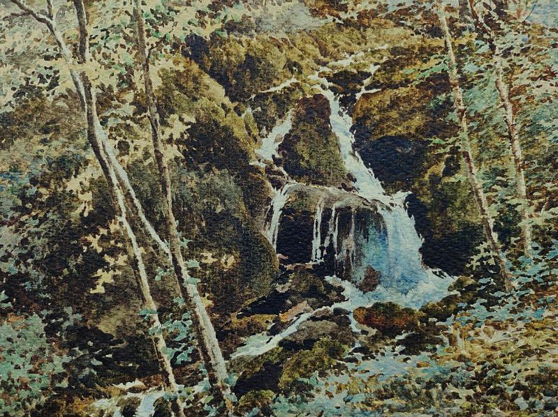 Julien Garnier (1859–?) Stream In The Woods ~1900 Creuse, Sarthe. Crozant School, Jeannot-photo-3