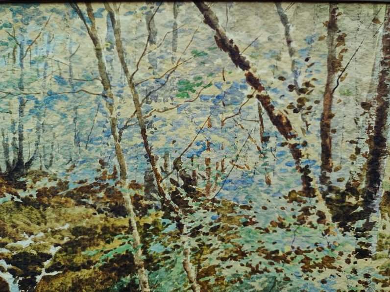 Julien Garnier (1859–?) Stream In The Woods ~1900 Creuse, Sarthe. Crozant School, Jeannot-photo-4