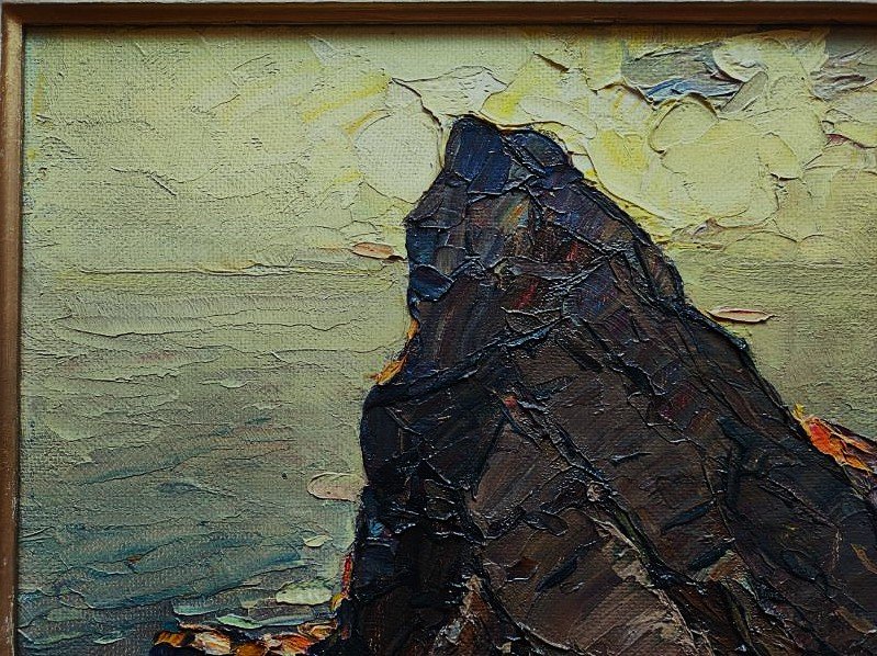 Laurent Mattio (1892-1965) Côte rocheuse dans le Var. Ecole Provençale, Toulon, Pastour, Vidal.-photo-4