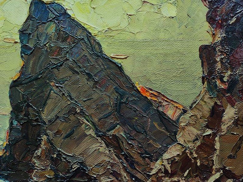 Laurent Mattio (1892-1965) Côte rocheuse dans le Var. Ecole Provençale, Toulon, Pastour, Vidal.-photo-1