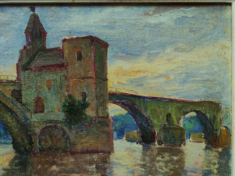 Henri Coutant (1868-1935) Le pont d'Avignon. Ecole de Crozant, La Châtre, Maillaud, Nigond, Rue-photo-4