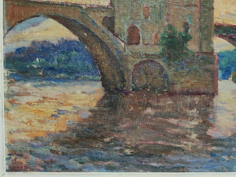 Henri Coutant (1868–1935) The Bridge At Avignon. School Of Crozant, La Châtre, Maillaud, Nigond, Rue-photo-2