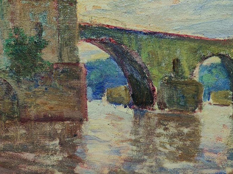 Henri Coutant (1868-1935) Le pont d'Avignon. Ecole de Crozant, La Châtre, Maillaud, Nigond, Rue-photo-2
