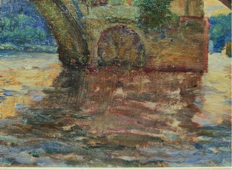 Henri Coutant (1868-1935) Le pont d'Avignon. Ecole de Crozant, La Châtre, Maillaud, Nigond, Rue-photo-8