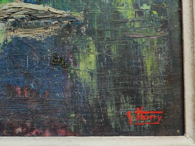  Gaston Thiery  (1922–2013) La Creuse au confluent, Fresselines ~1955. Ecole de Crozant, Detroy-photo-6