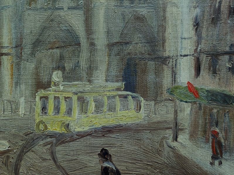 Elie Lascaux (1888-1969) La basilique de Saint-Denis ~1922. Naïf, Limoges, Kahnweiler, Leiris-photo-7