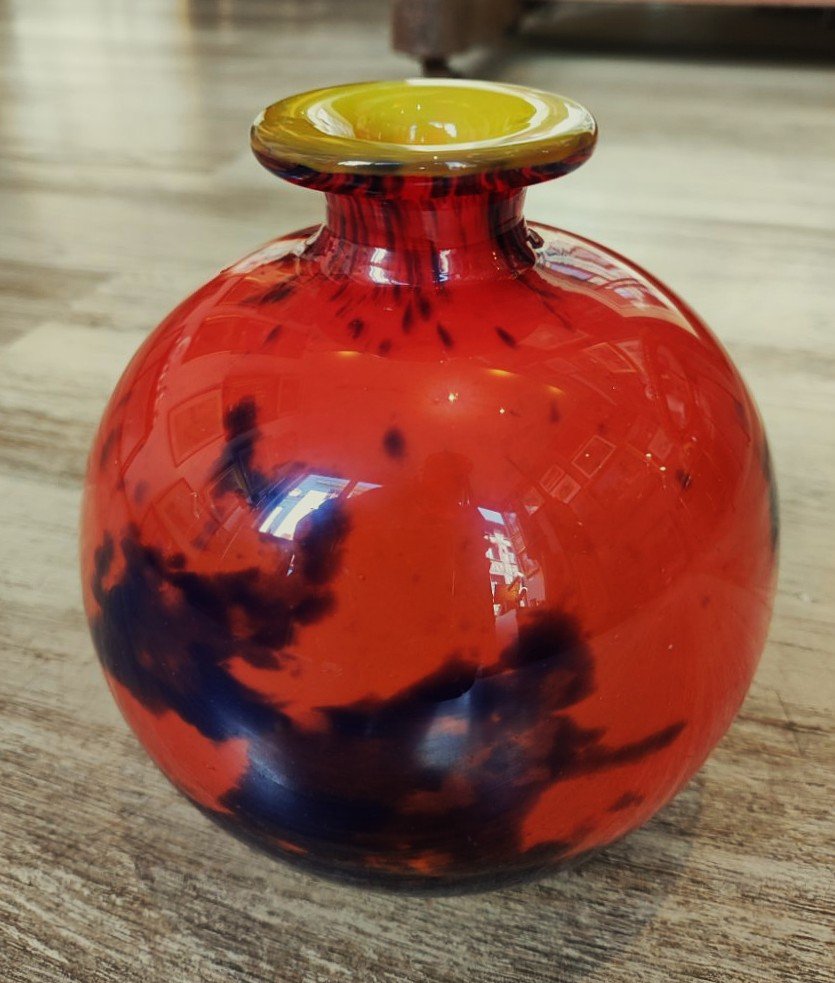 Vases From 1925 By Muller Frères Lunéville And Daum Nancy, Sold As A Set Or Individually. Gallé, Schneider-photo-2