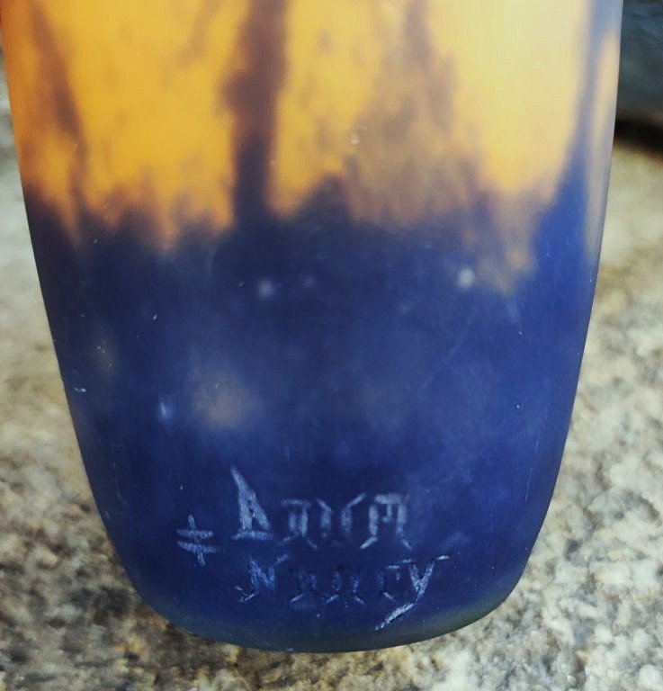 Vases From 1925 By Muller Frères Lunéville And Daum Nancy, Sold As A Set Or Individually. Gallé, Schneider-photo-6
