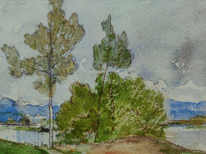 Charles Donzel (1824–1889) Riverbanks Of The Sologne. Creuse, Limousin. School Of Crozant, Corot-photo-5