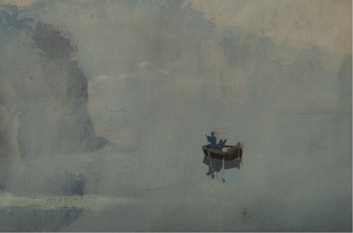 Henri Plisson (1908–2002) Fog In Brittany. Painter Of The Navy Paguenaud, Montmorillon Carré-photo-4