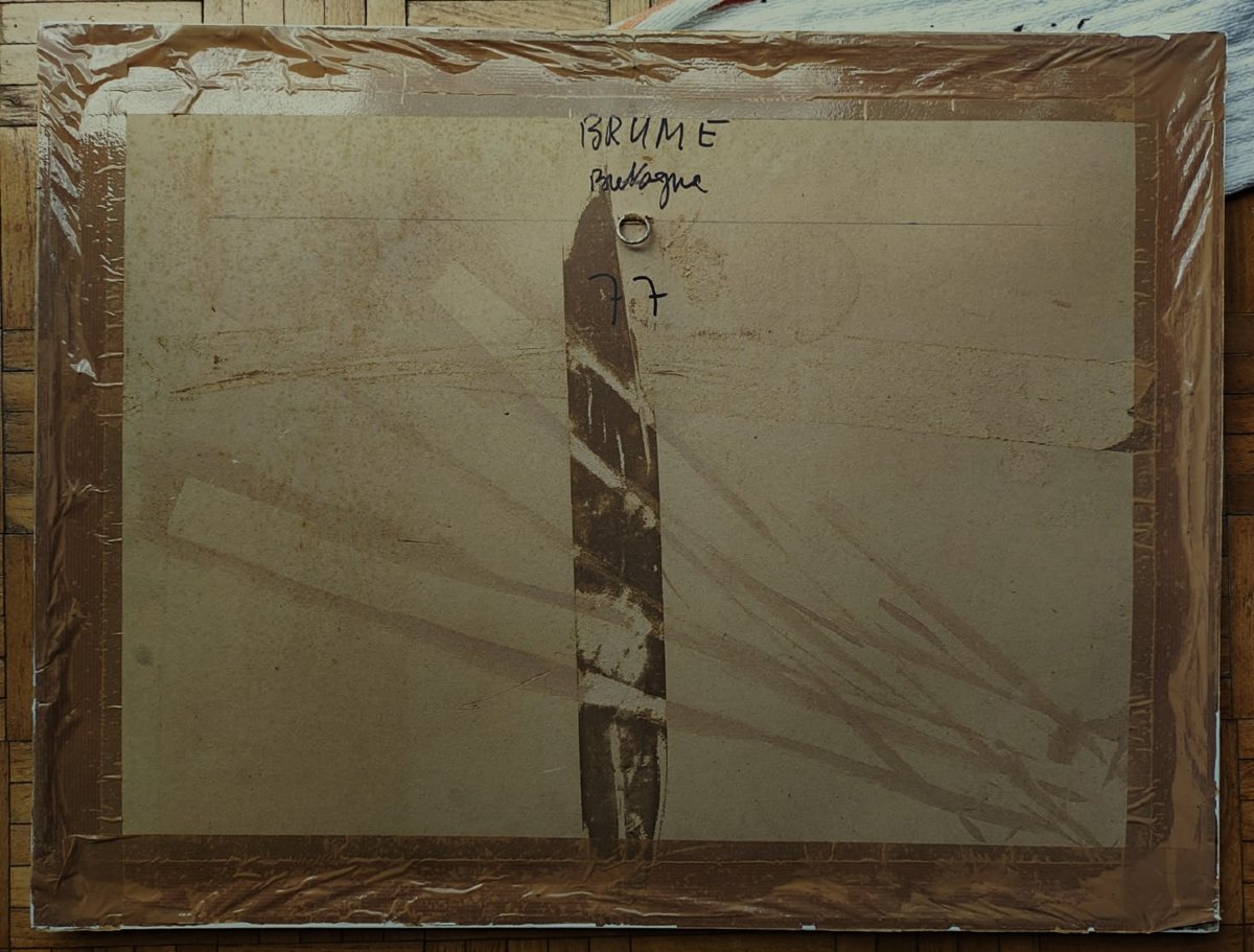 Henri Plisson (1908–2002) Fog In Brittany. Painter Of The Navy Paguenaud, Montmorillon Carré-photo-6