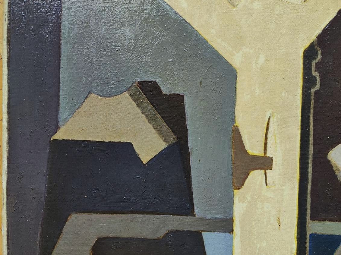 Charles MERANGEL (1908-1993)  Nature morte cubiste 1950. Ecole de Paris Pouyaud Gleizes. Cinéma-photo-4