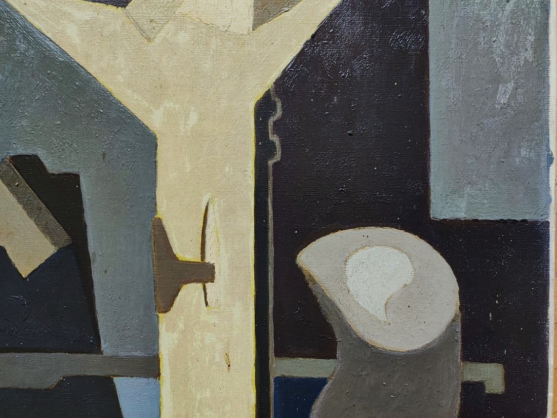 Charles MERANGEL (1908-1993)  Nature morte cubiste 1950. Ecole de Paris Pouyaud Gleizes. Cinéma-photo-1